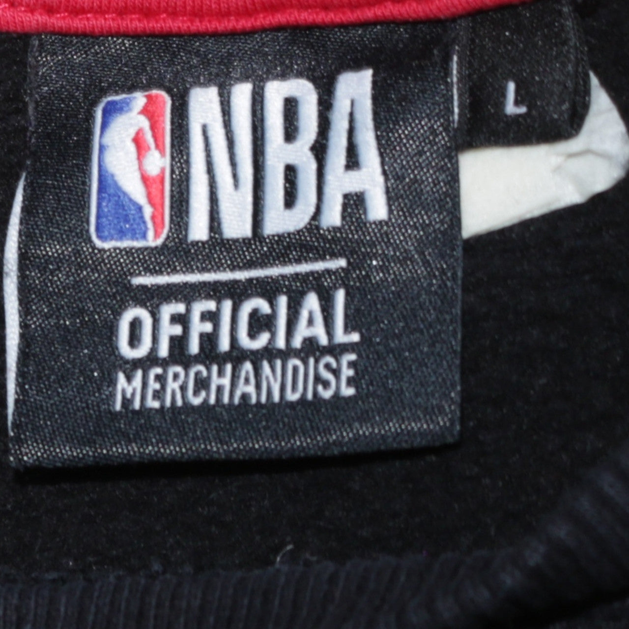 NBA Men’s Black Chicago Bulls Pullover Sweatshirt L Crew Neck