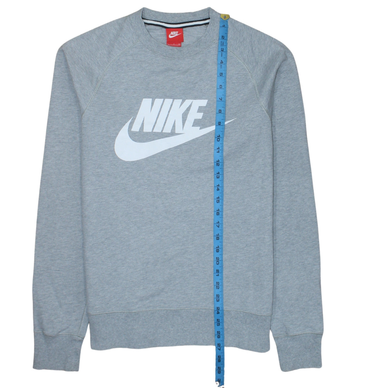 Nike Mens Grey Small Crew Neck Pullover Sweatshirt