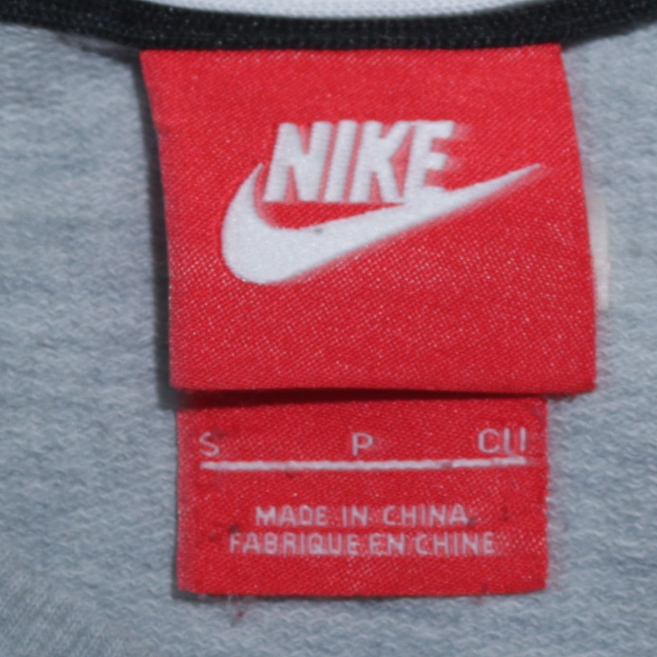 Nike Mens Grey Small Crew Neck Pullover Sweatshirt