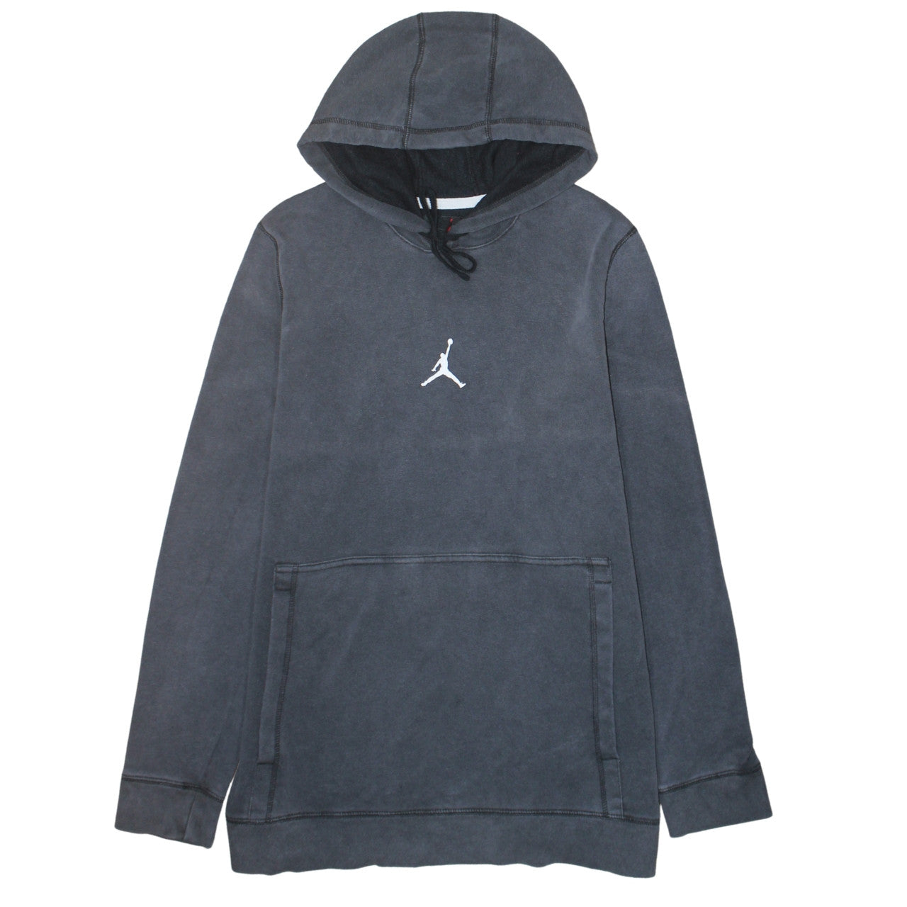 Jordan Men’s Grey Pullover Hoodie L Fleece Kangaroo Pocket