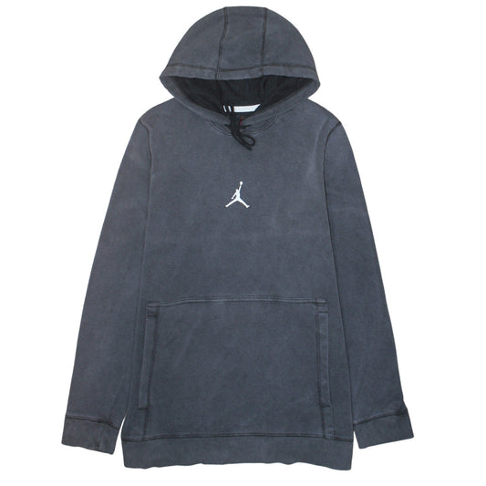 Jordan Men’s Grey Pullover Hoodie L Fleece Kangaroo Pocket