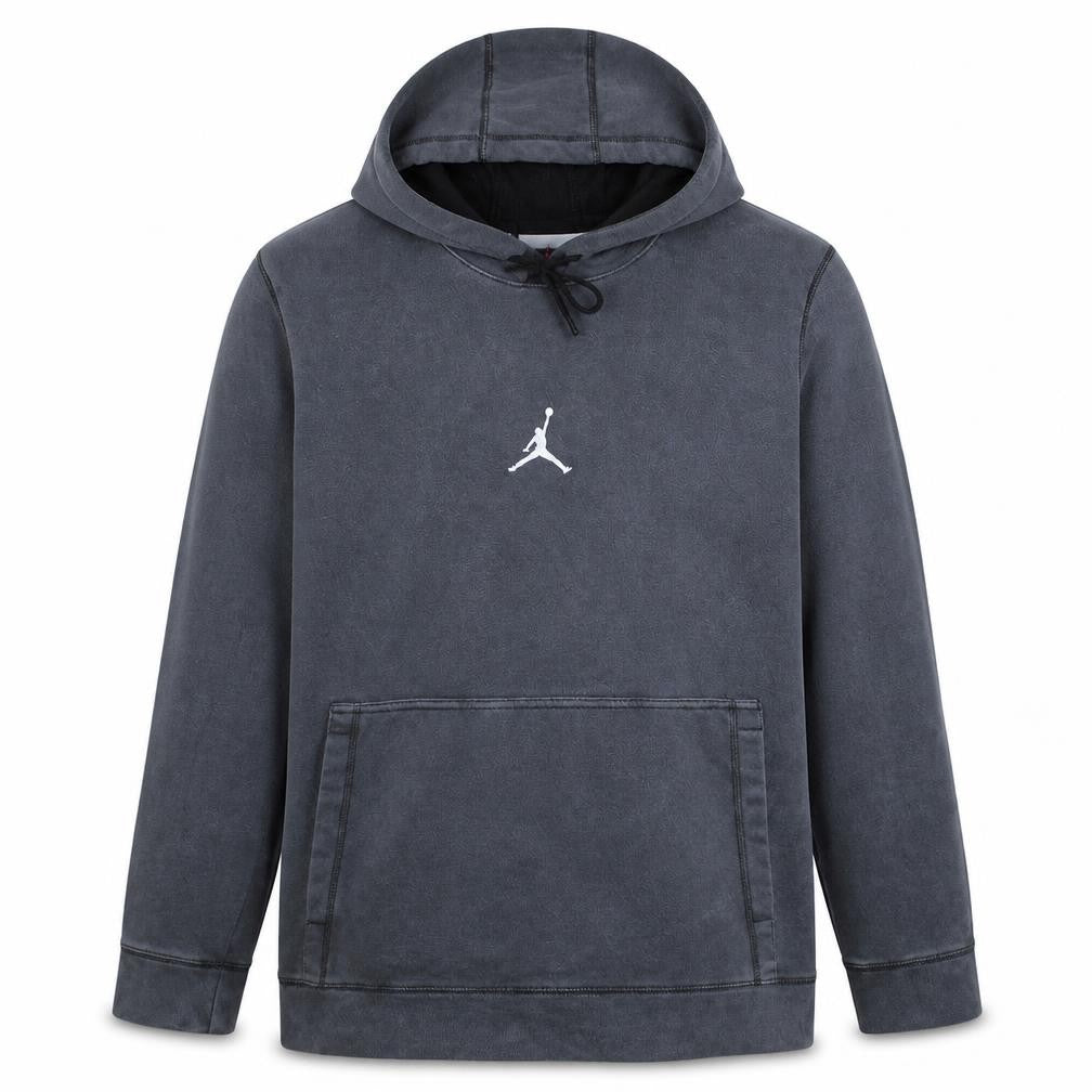 Jordan Men’s Grey Pullover Hoodie L Fleece Kangaroo Pocket
