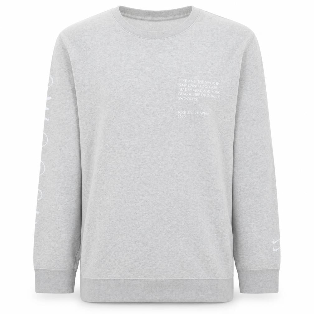 Nike Men's Grey XL Pullover Sweatshirt Crew Neck Sportswear