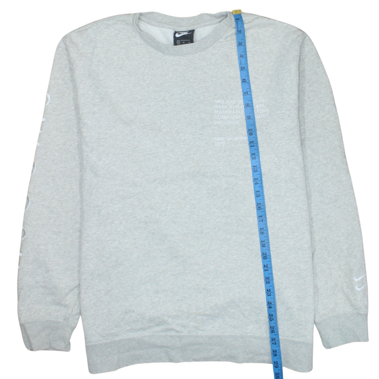 Nike Men's Grey XL Pullover Sweatshirt Crew Neck Sportswear