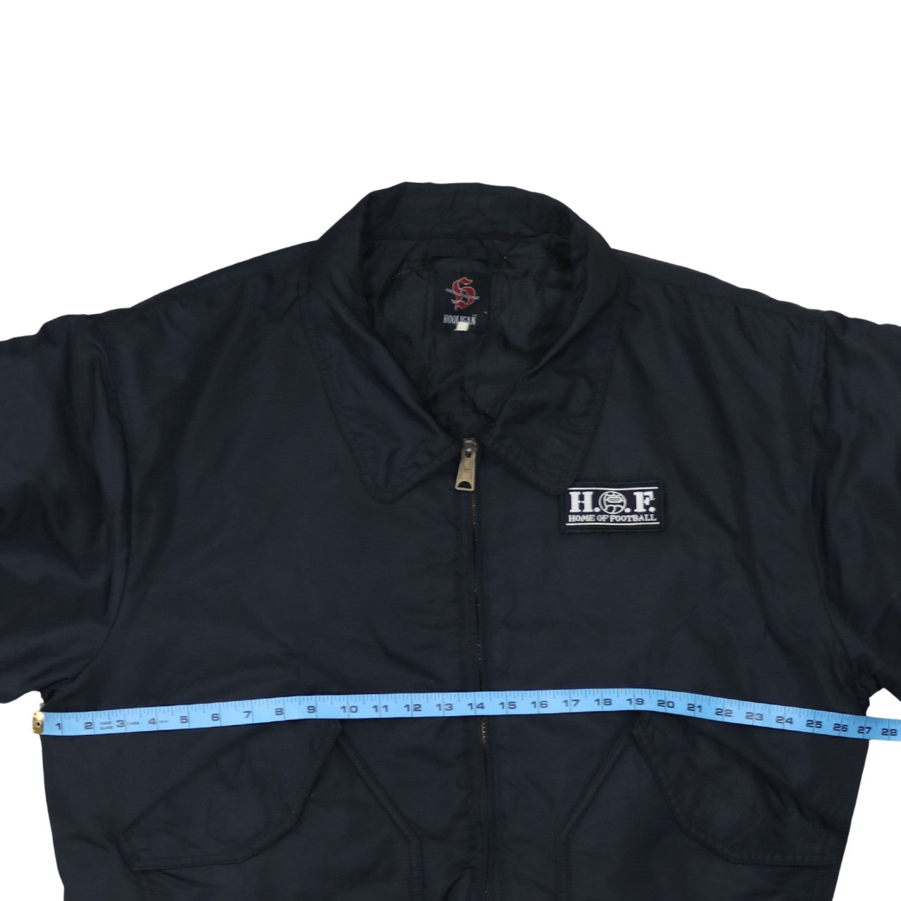 Hooligan Men's Black Bomber Jacket Medium Football Streetwear