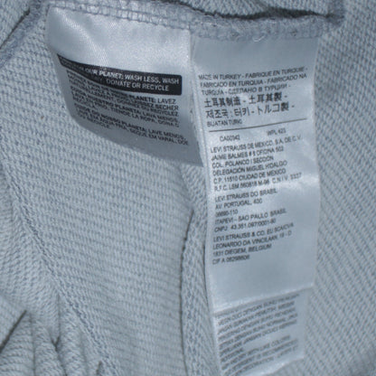 Levi's Men's Grey Logo Pullover Hoodie Size L Regular Fit