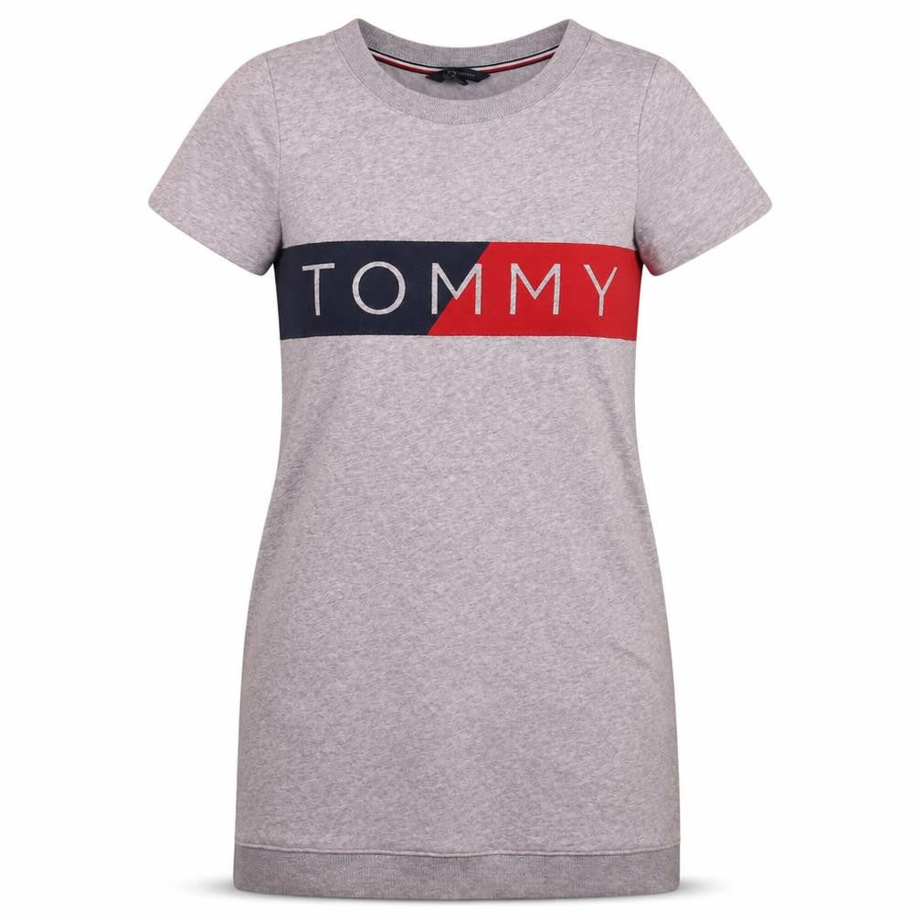 Tommy Hilfiger Women’s Grey XS T-Shirt Dress Casual Jersey
