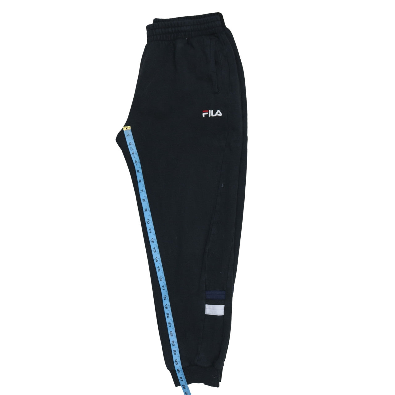 Fila Men's Black L Jogger Sweatpants Cotton Blend Activewear Trousers