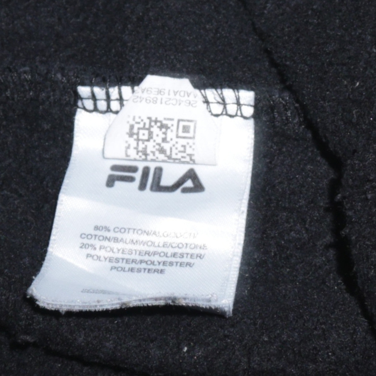 Fila Men's Black L Jogger Sweatpants Cotton Blend Activewear Trousers