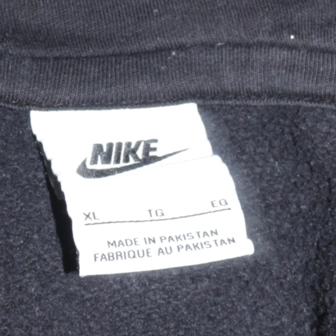 Nike Mens Black XL Pullover Hoodie Fleece Logo Sportswear Sweatshirt