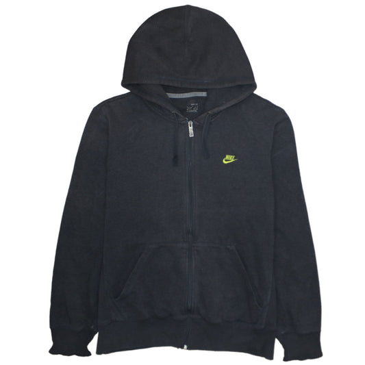 Nike Men's Black Full Zip Hoodie L Sportswear Fleece Sweatshirt