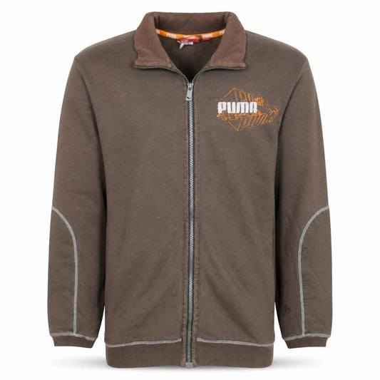 Puma Men's Brown 2XL Full Zip Sports Sweatshirt