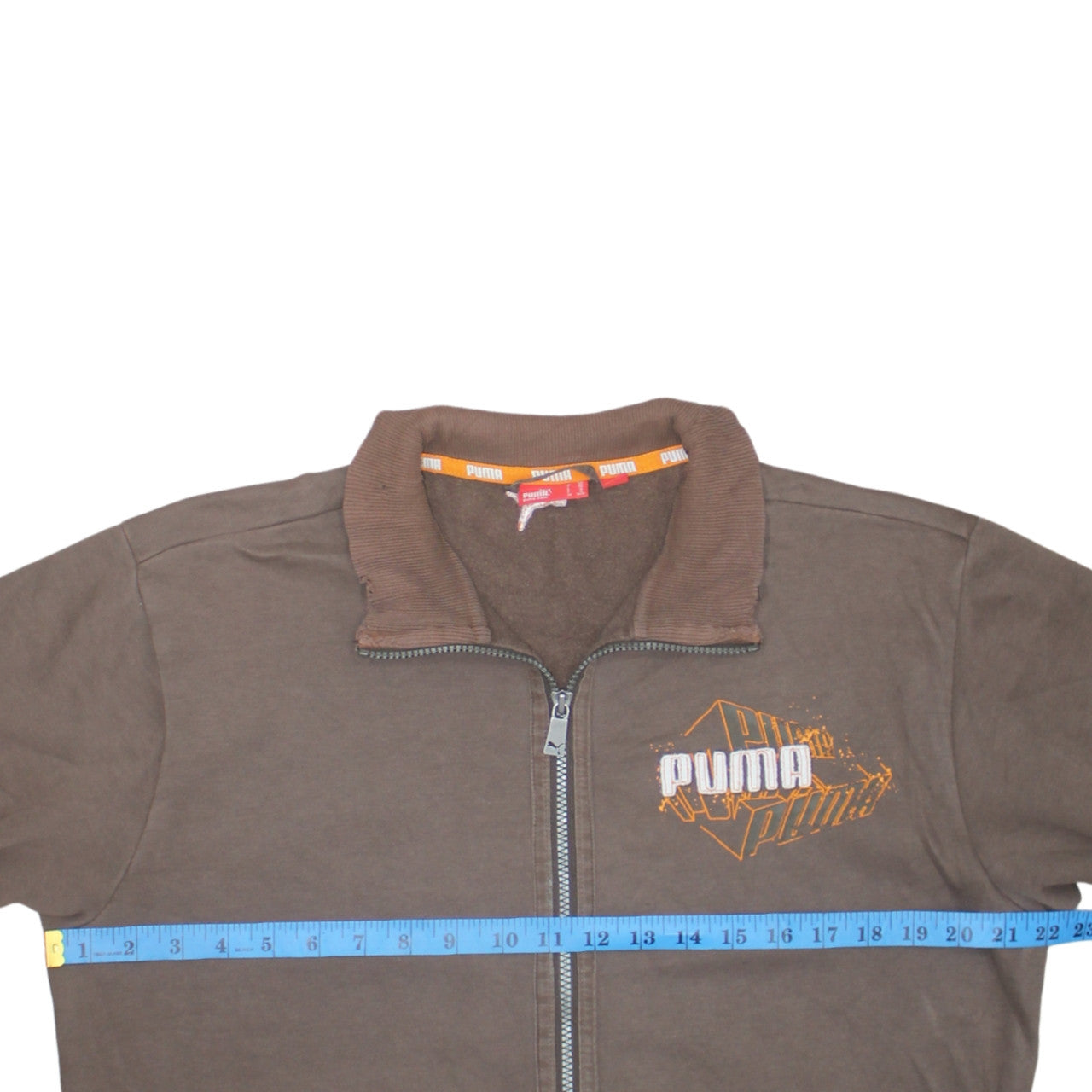 Puma Men's Brown 2XL Full Zip Sports Sweatshirt
