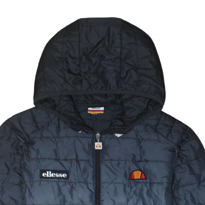 Additional view of Ellesse Men's Blue Lightweight Hooded Puffer Jacket UK S