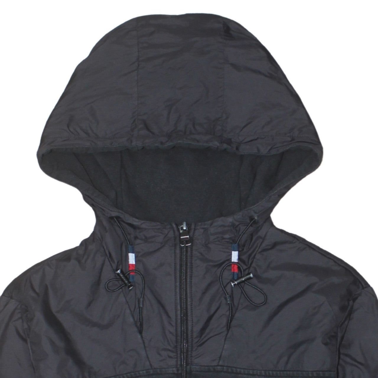 Tommy Hilfiger Men's Black Full Zip Hoodie S Cotton Jersey