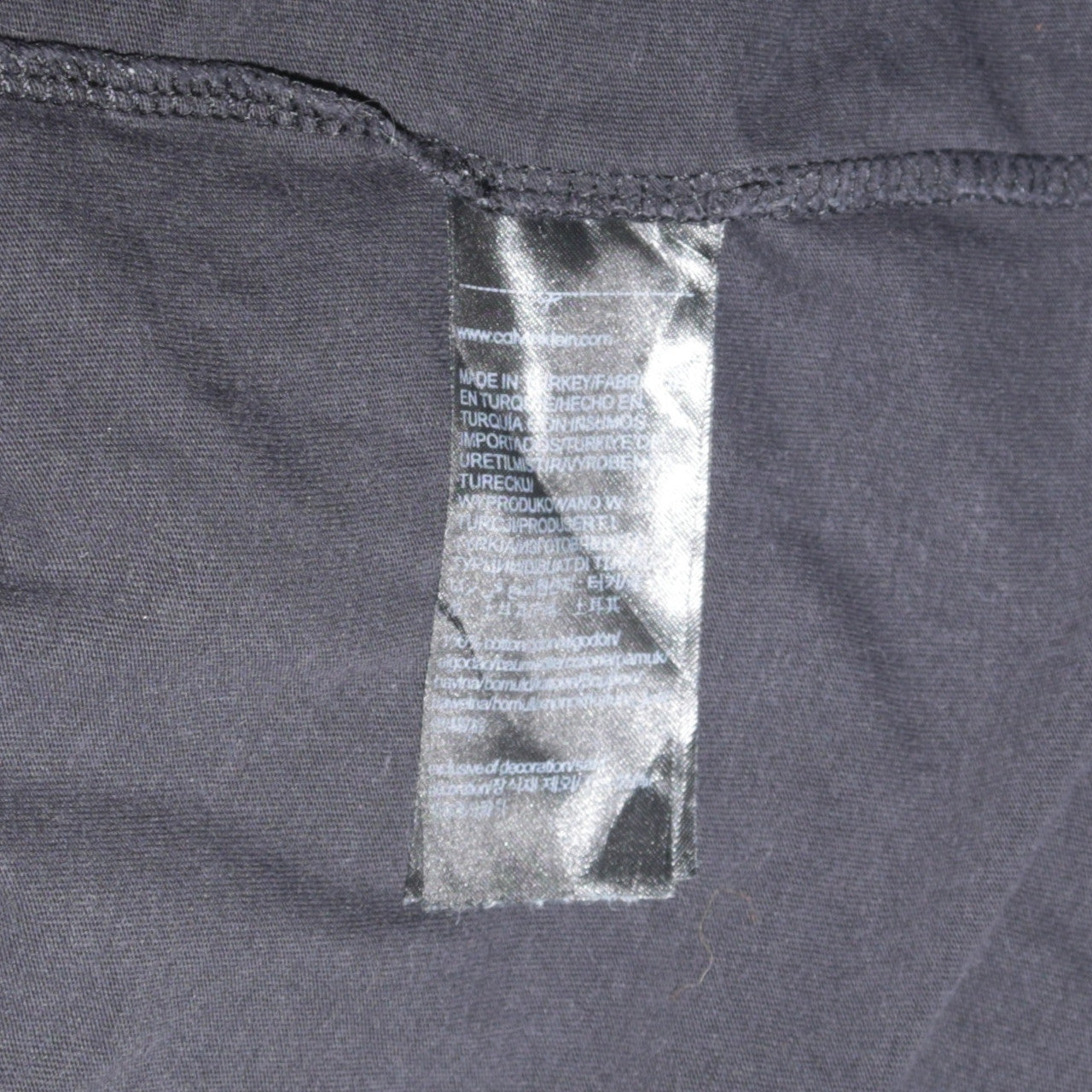 Calvin Klein Jeans Men’s Black Logo Cotton T-Shirt Size M