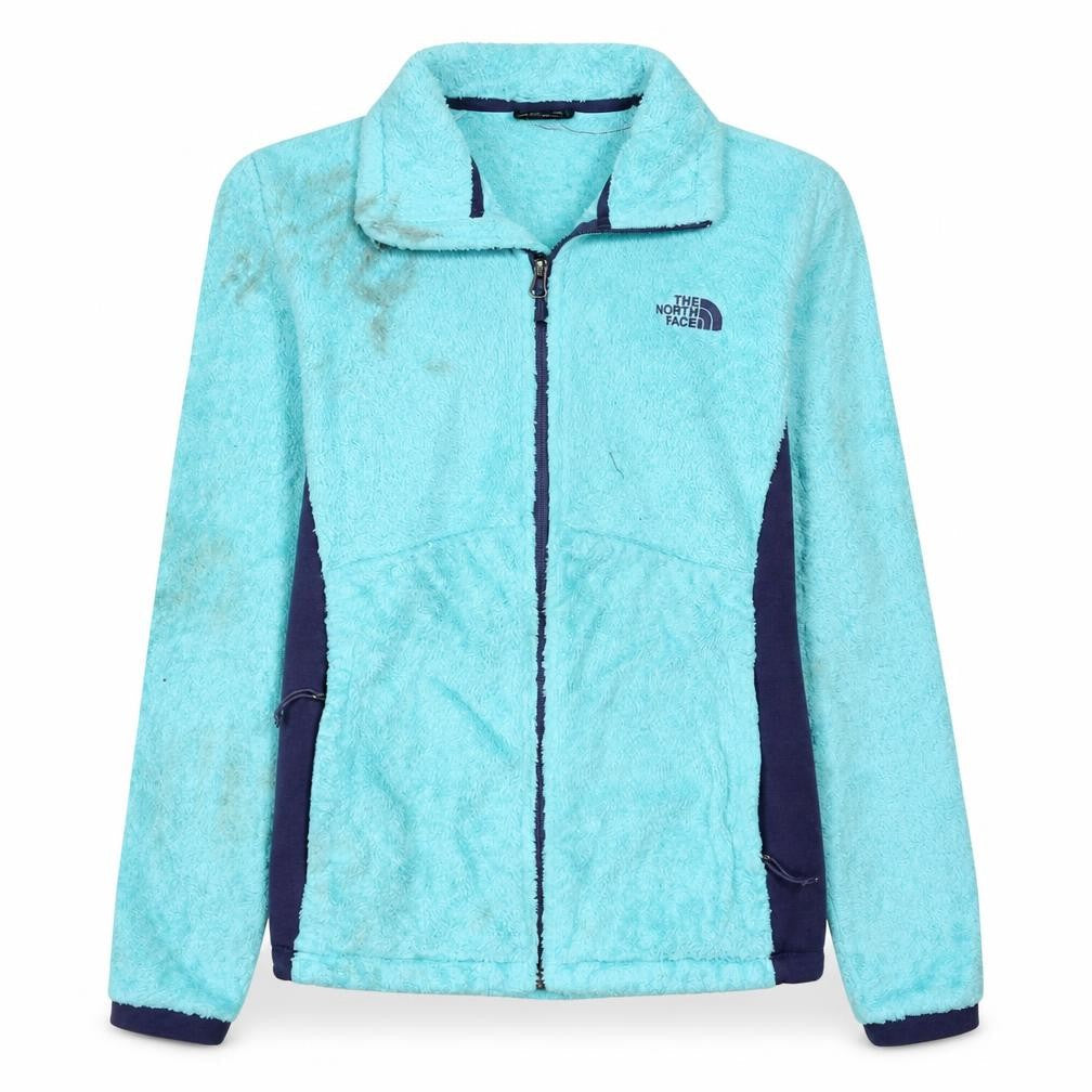 The North Face Women's Blue Fleece Full Zip Jacket Size M
