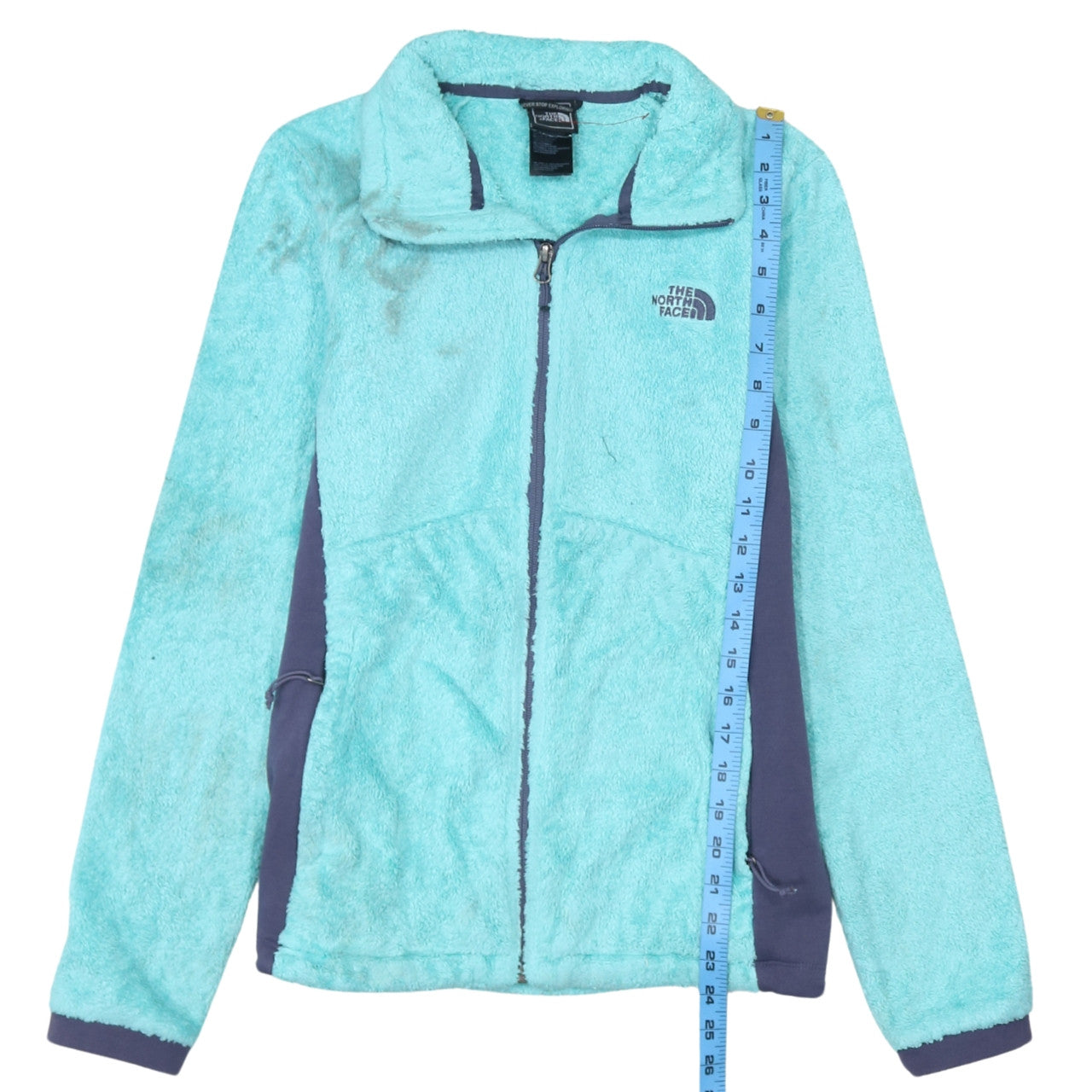 The North Face Women's Blue Fleece Full Zip Jacket Size M