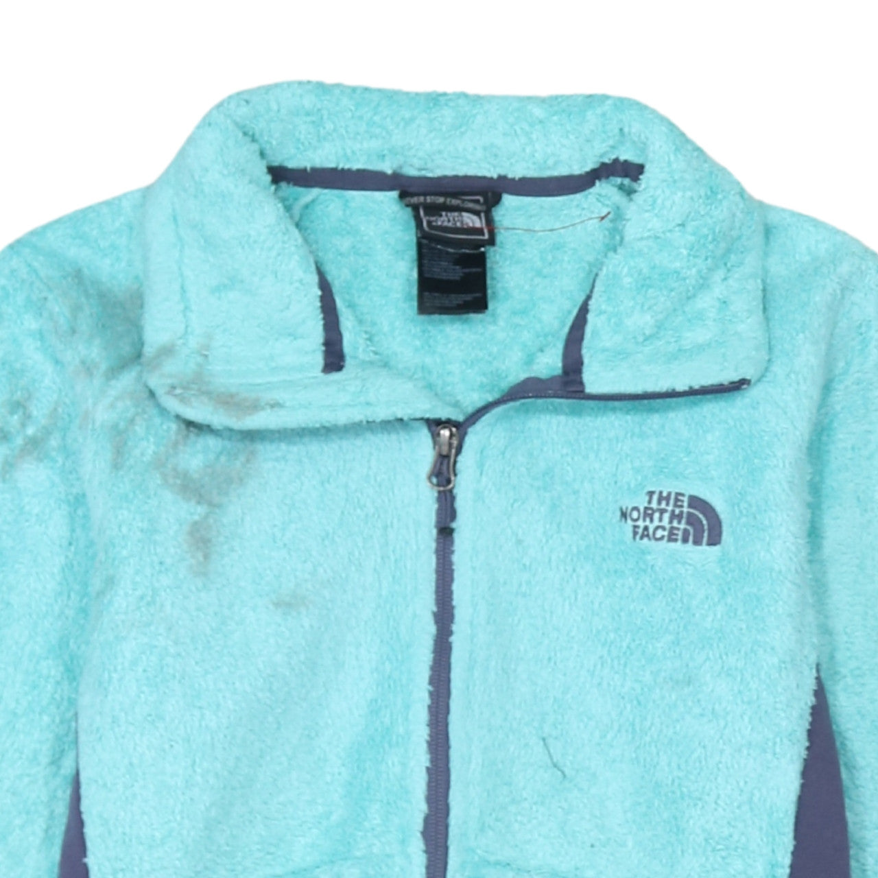 The North Face Women's Blue Fleece Full Zip Jacket Size M