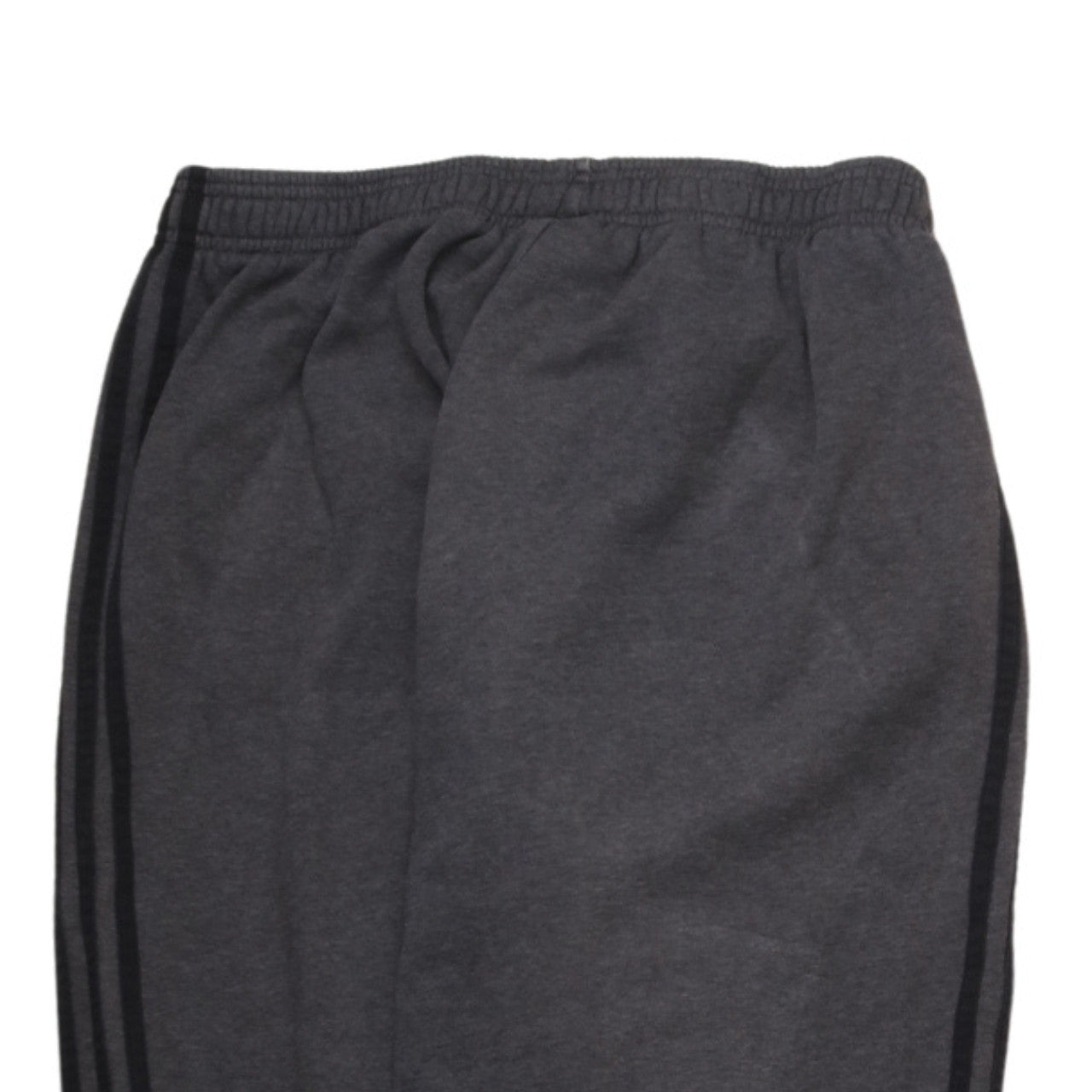 Adidas Men's Black L Fleece Jogger Sweatpants with Side Stripes