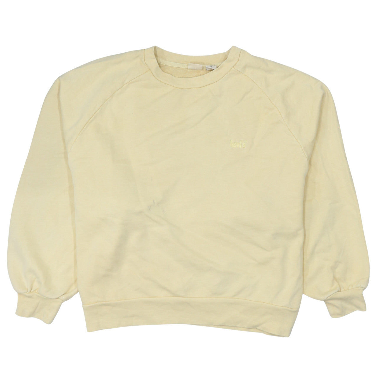 Levi's Womens Beige Crew Neck Pullover Sweatshirt L Cotton