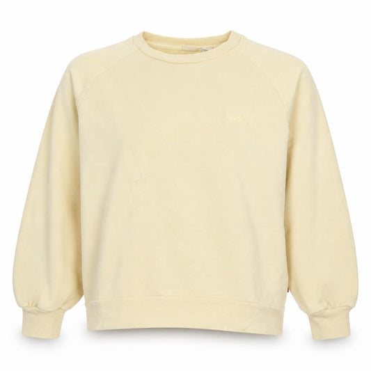 Levi's Womens Beige Crew Neck Pullover Sweatshirt L Cotton