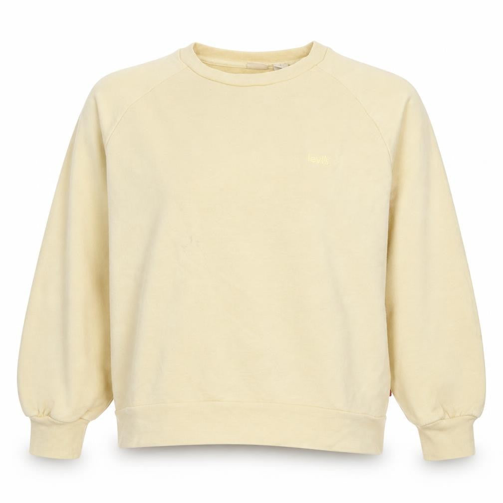 Levi's Womens Beige Crew Neck Pullover Sweatshirt L Cotton