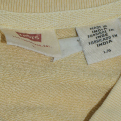 Levi's Womens Beige Crew Neck Pullover Sweatshirt L Cotton