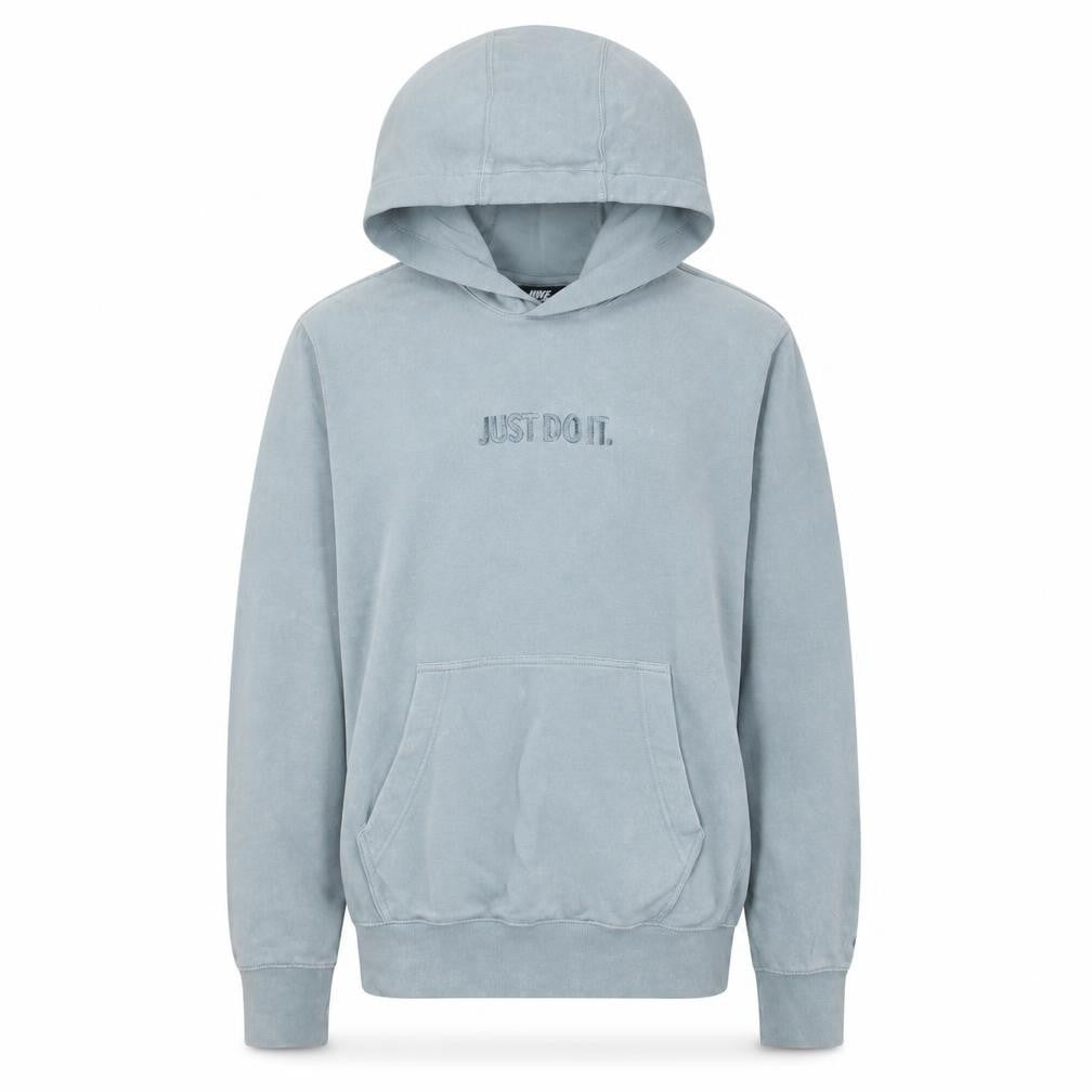 Nike Men's Grey XS Pullover Hoodie Just Do It Embroidered Sweatshirt