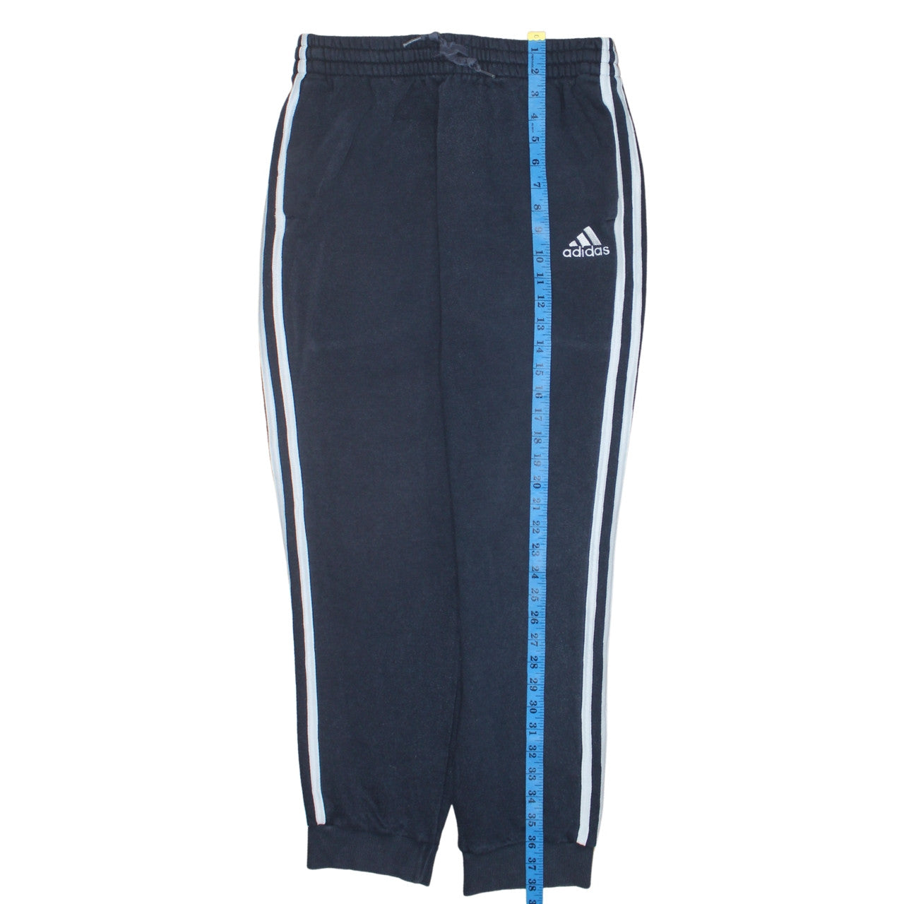 Adidas Men's Blue Medium Track Pants Fleece Elastic Waist