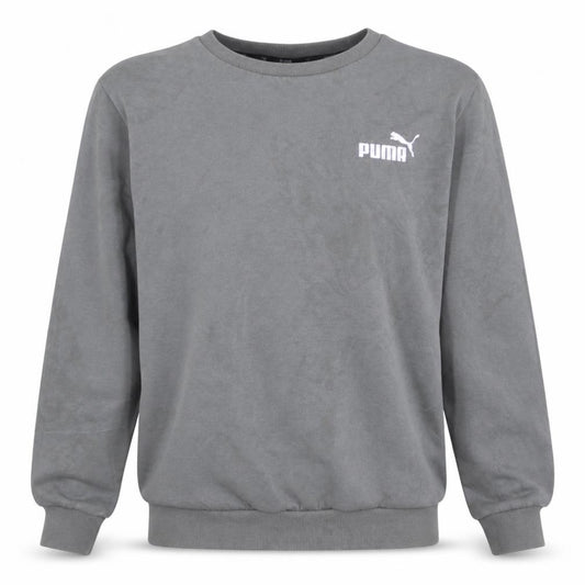 Puma Men's Grey Crew Neck Pullover Sweatshirt Size M Classic Fit