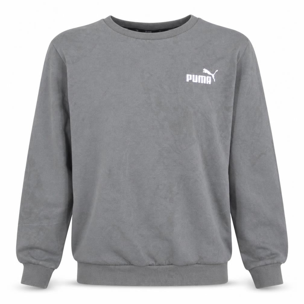 Puma Men's Grey Crew Neck Pullover Sweatshirt Size M Classic Fit