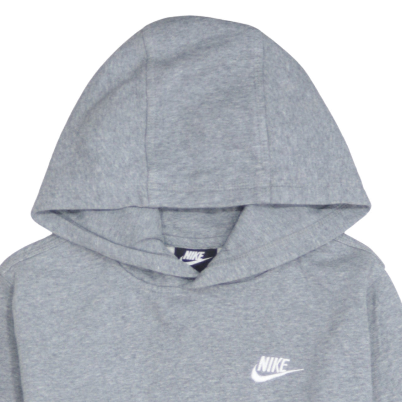 Nike Boys Grey Pullover Hoodie XL 158-170cm Standard Fit Logo Sweatshirt