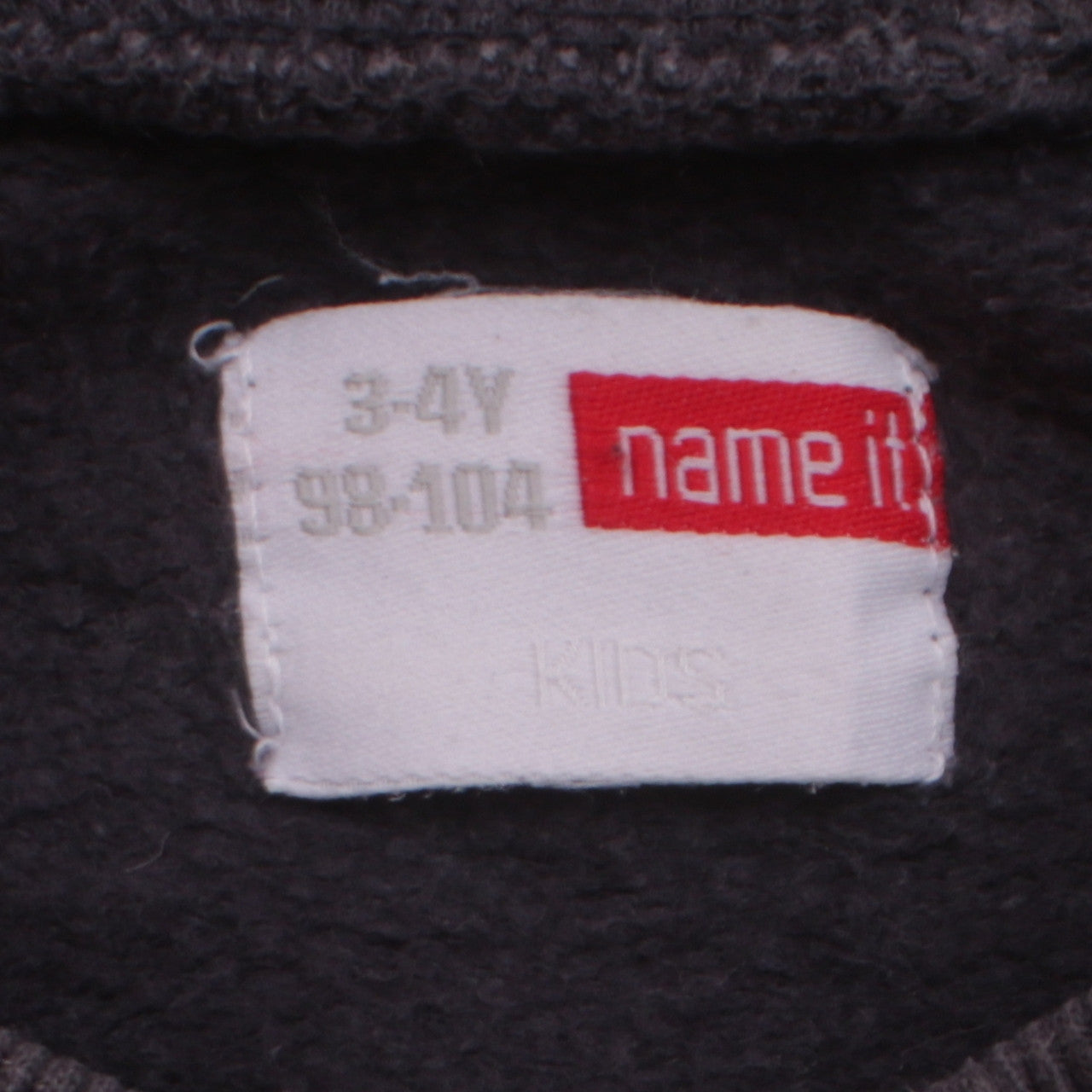 Name It Boys Black Graphic Print Sweatshirt 3-4 Years Cotton Blend
