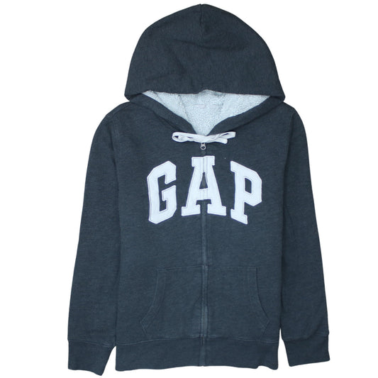 GAP Men's Grey Full Zip Fleece Lined Hoodie L