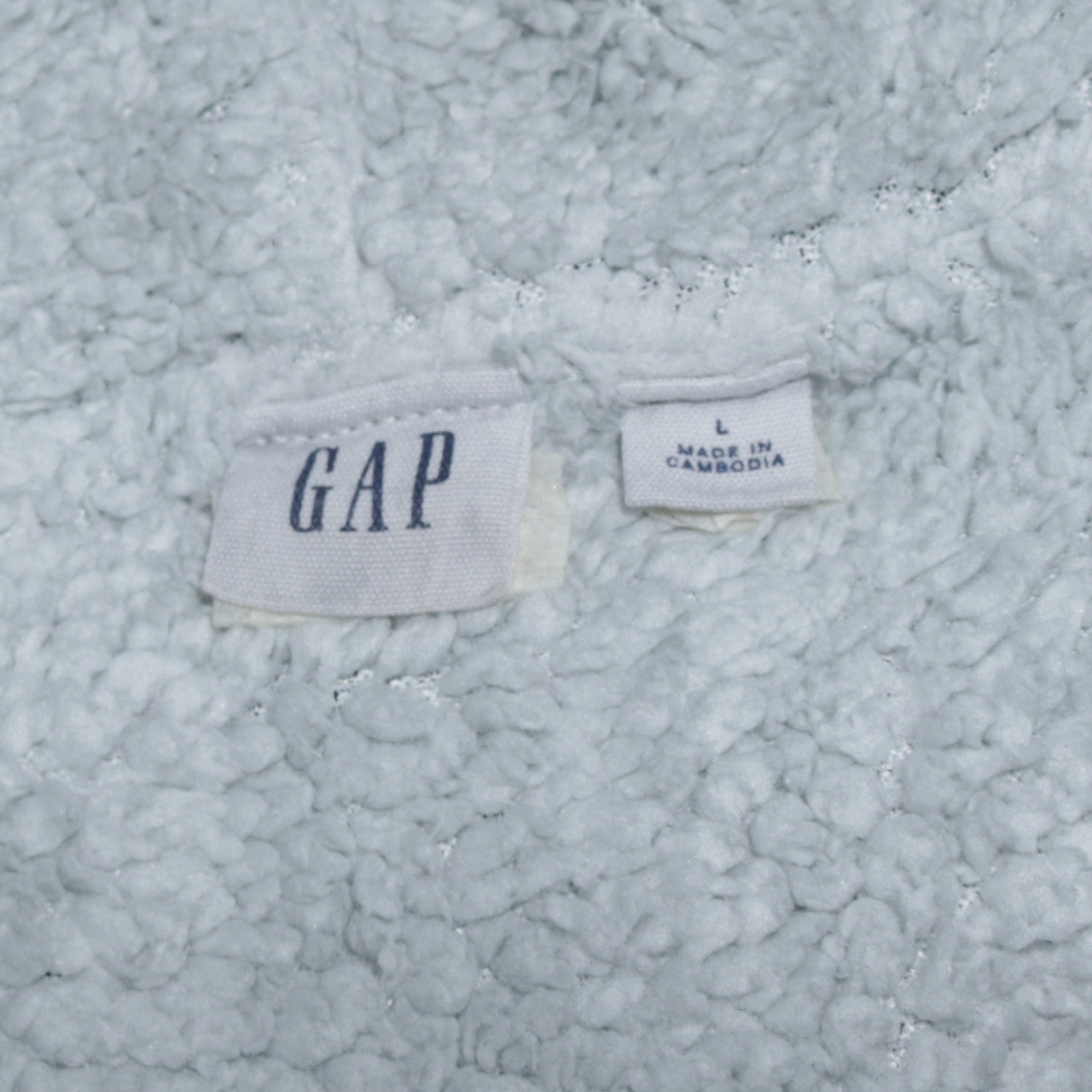GAP Men's Grey Full Zip Fleece Lined Hoodie L
