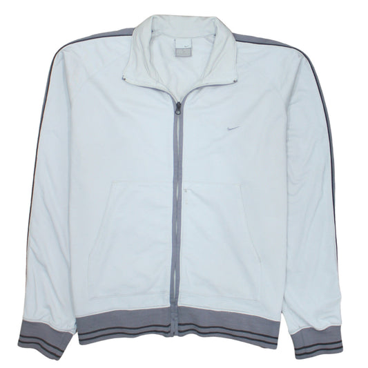 Nike Men's Grey Full Zip Sweatshirt M Regular Fit Lightweight
