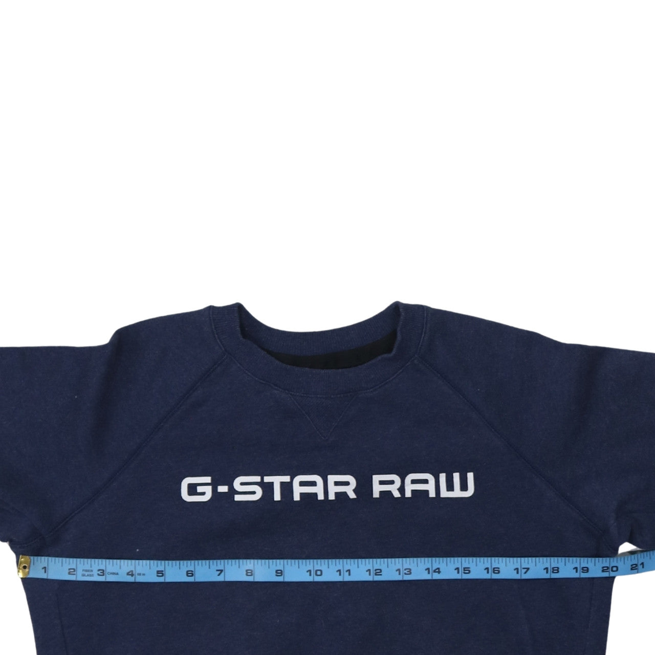 G-Star RAW Women's Navy Blue Raglan Crew Neck Sweatshirt M