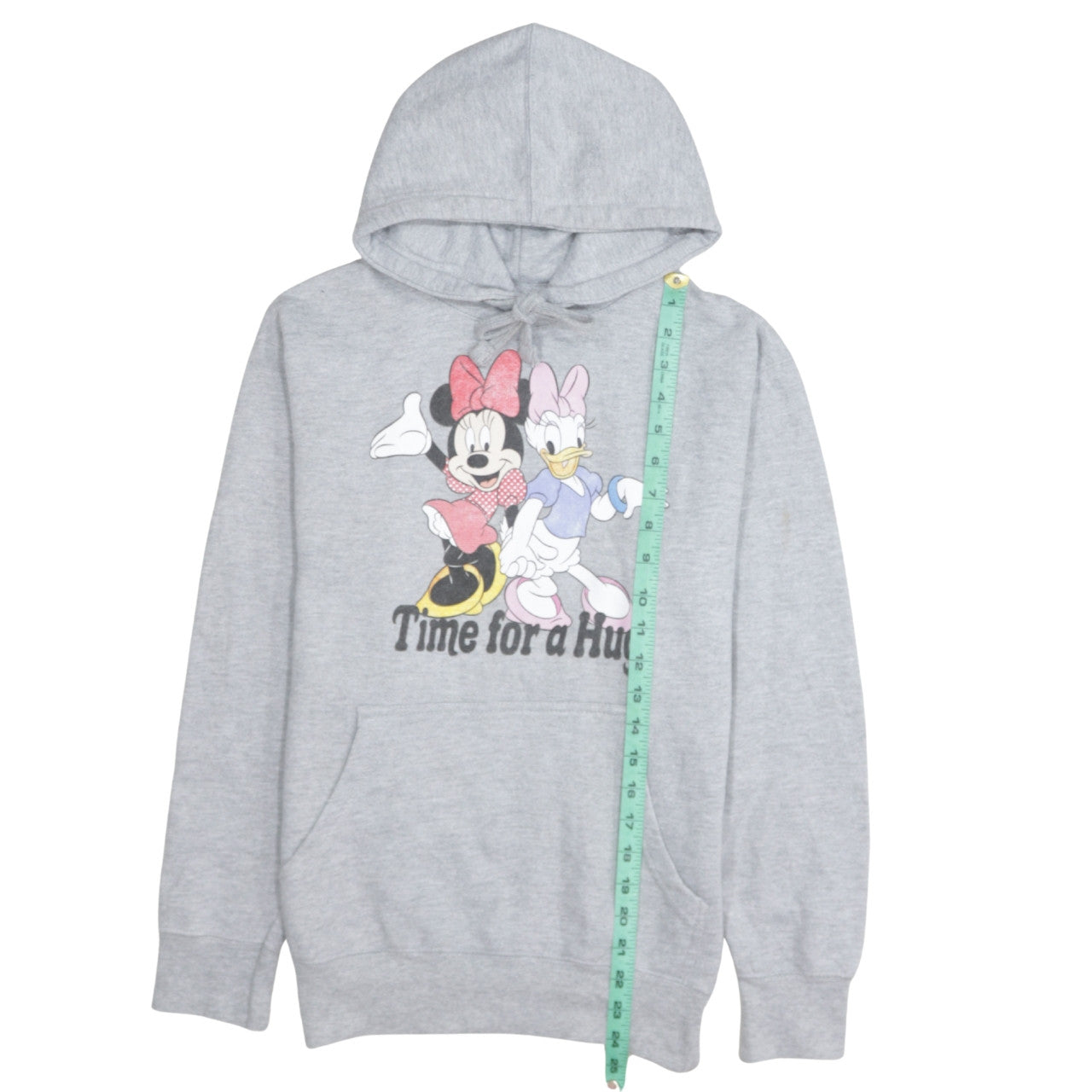 Disney Women Grey Minnie & Daisy Graphic Pullover Hoodie Size S