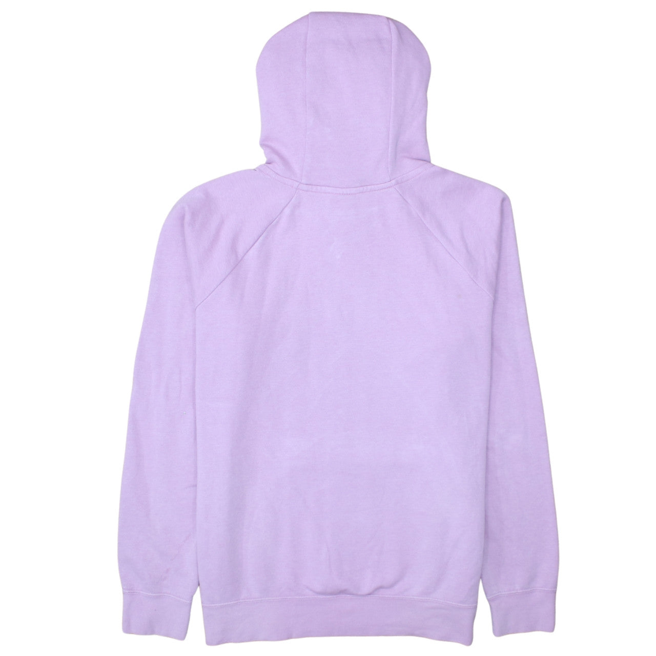 Nike Womens Lilac Pullover Hoodie Size L Logo Print Cotton Blend