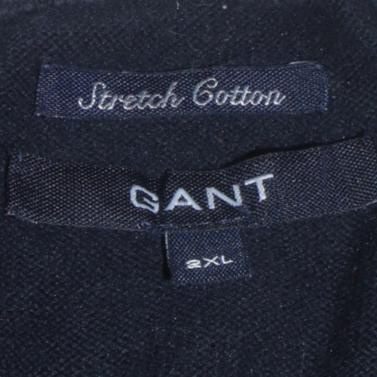 Gant Men's Blue 2XL Full Zip Cotton Knit Jumper