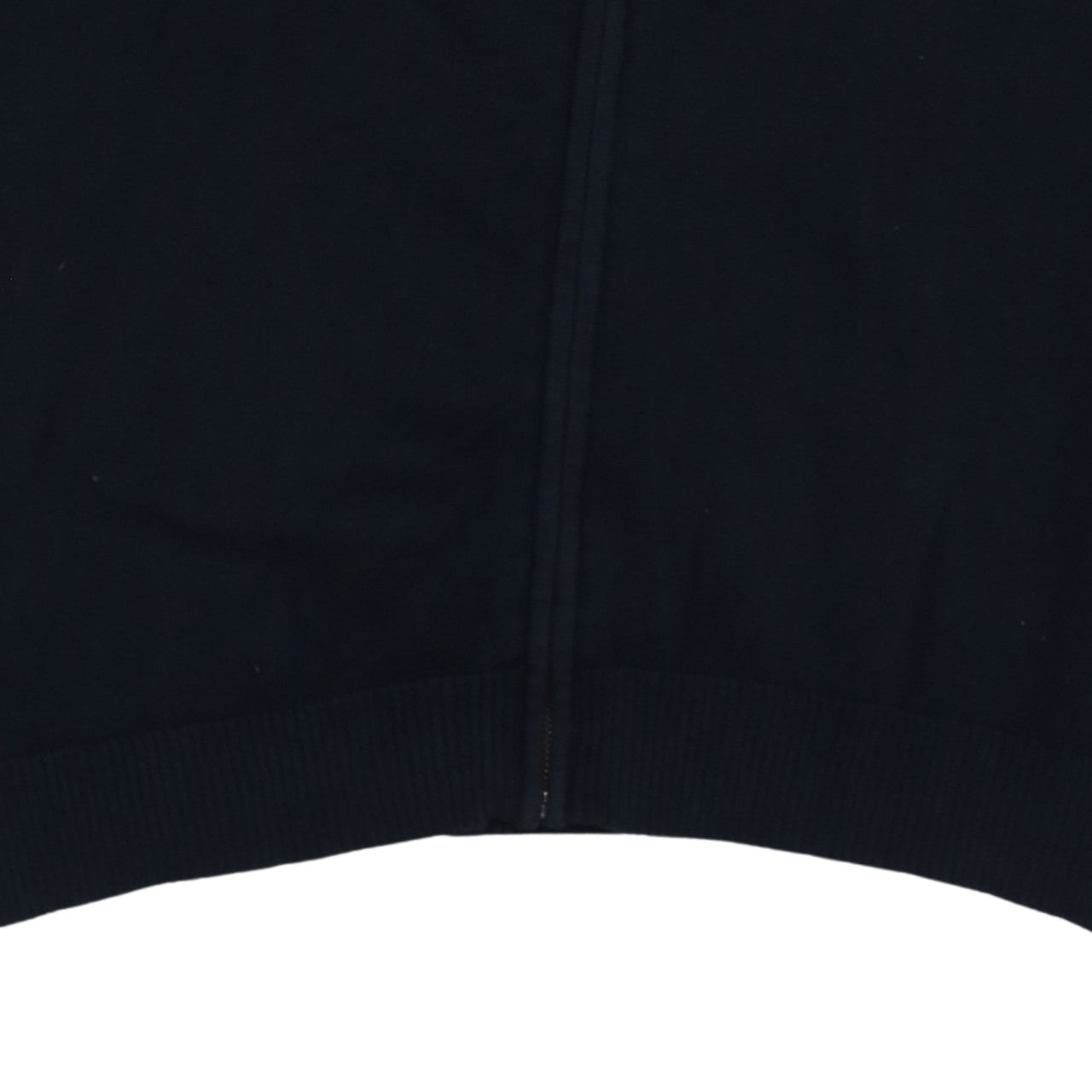 Gant Men's Blue 2XL Full Zip Cotton Knit Jumper