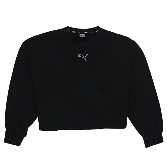 Puma Womens Black Crew Neck Pullover Sweatshirt XL