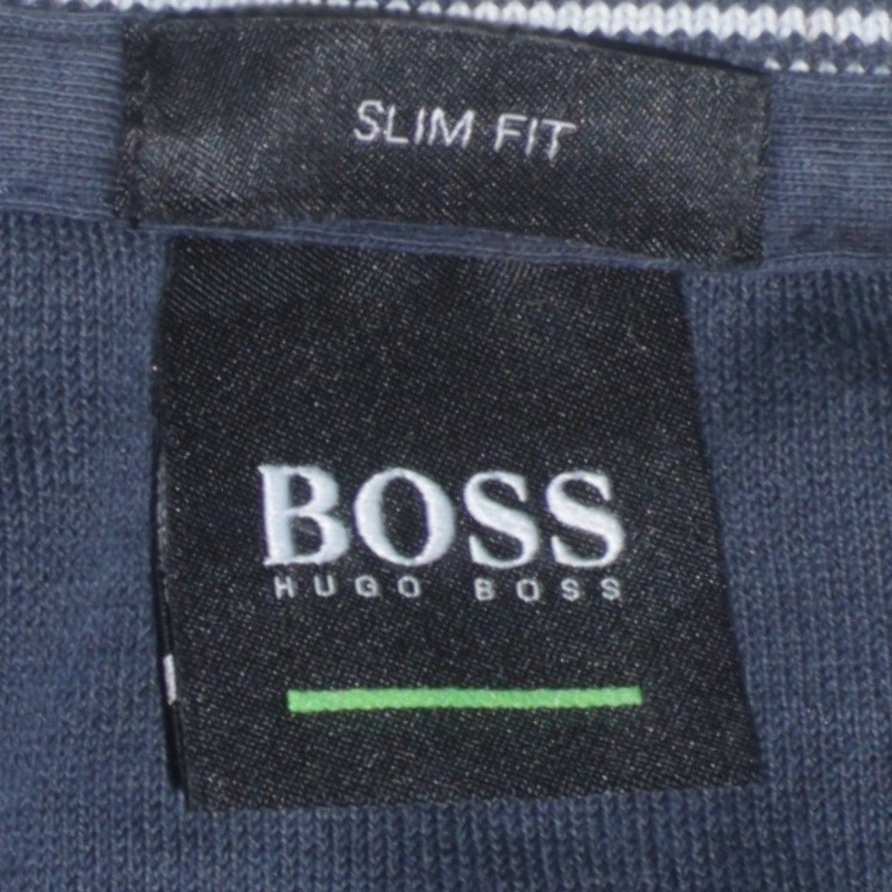 Hugo Boss Men's Blue Slim Fit Crew Neck Logo Sweatshirt XL