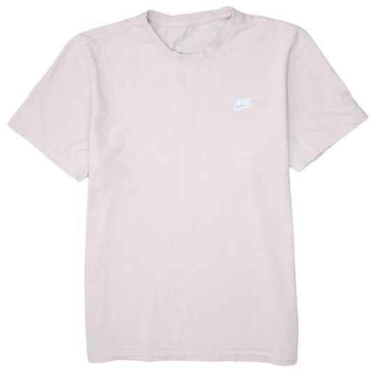 Nike Mens Beige Cotton Crew Neck Short Sleeve T-Shirt M