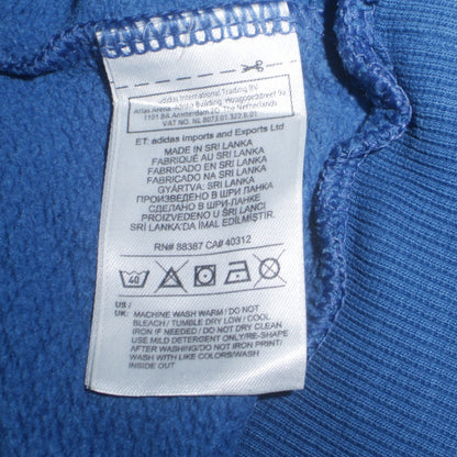 Additional view of Adidas boys’ blue crew neck pullover sweatshirt, size 14, years