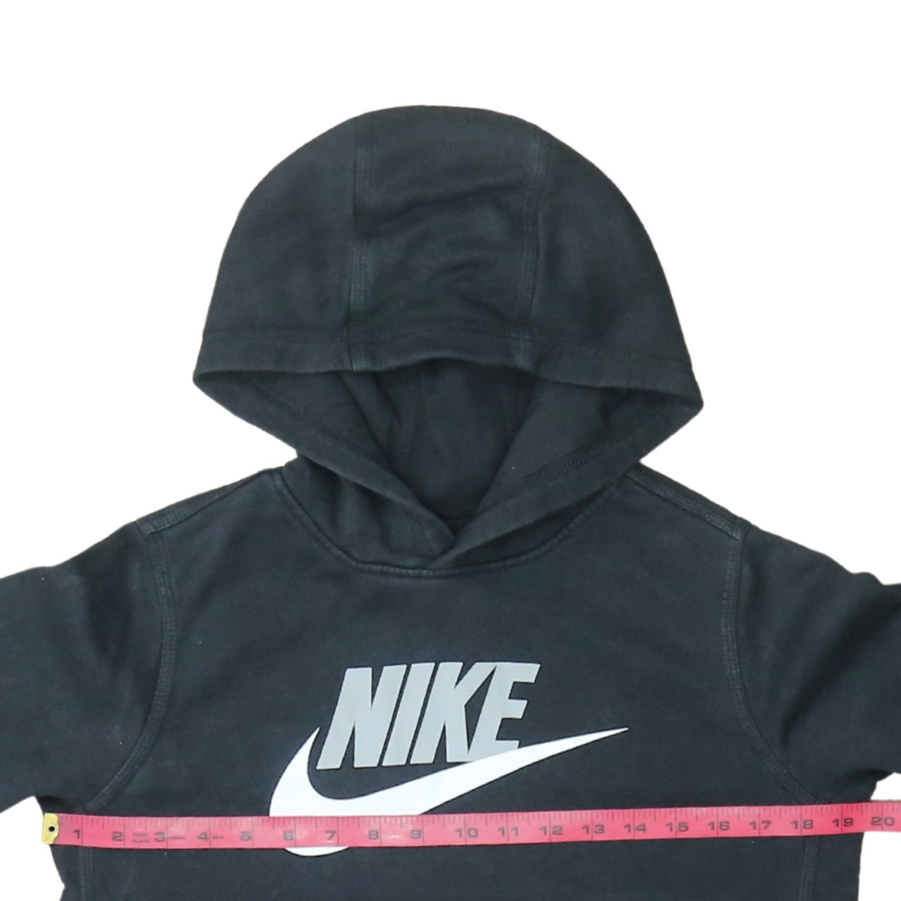 Nike Boys Black XL Pullover Hoodie Sweatshirt with Logo Print