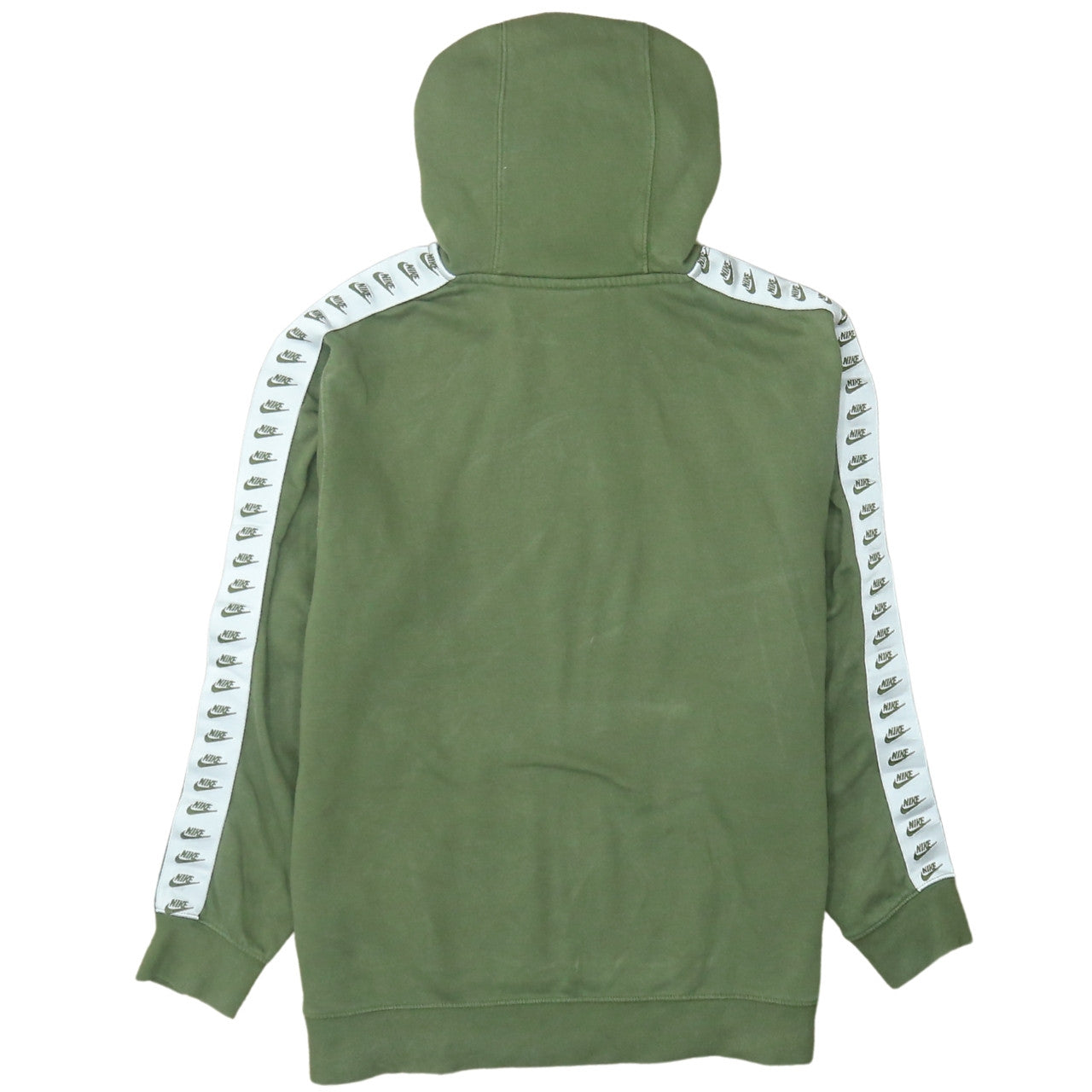 Nike Men's Green Pullover Hoodie Size L Logo Fleece Sweatshirt