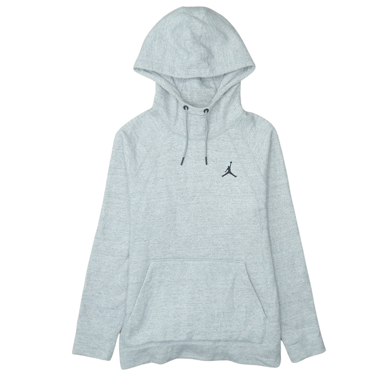 Jordan Mens Grey Pullover Hoodie M Regular Fit Fleece Logo Sportswear