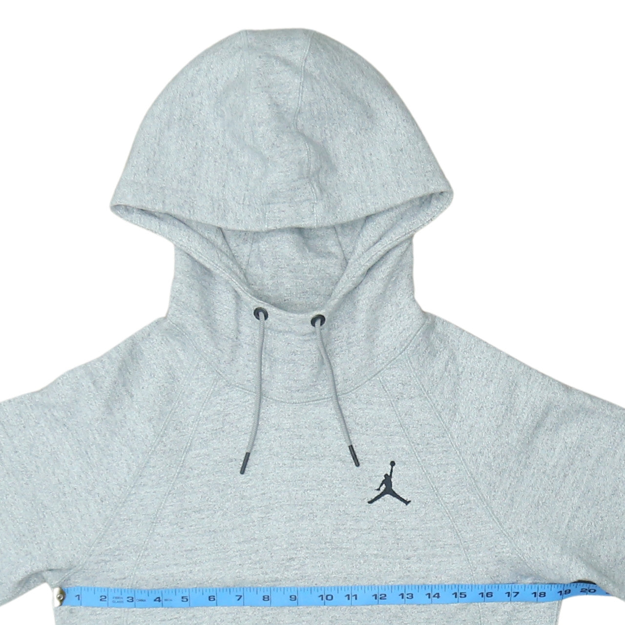 Jordan Mens Grey Pullover Hoodie M Regular Fit Fleece Logo Sportswear